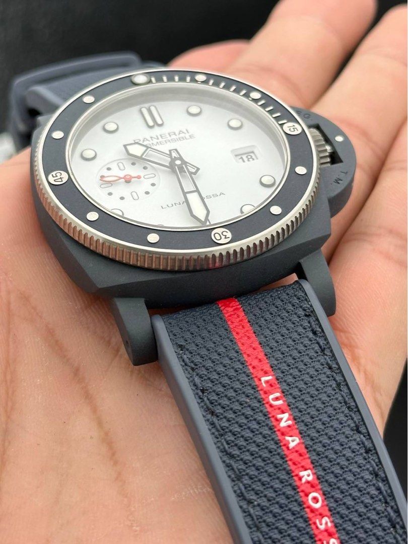 Panerai PAM01543 Submersible QuarantaQuattro Luna Rossa Ti-Ceramitech 2024 FULL SET Unworn Pam 1543