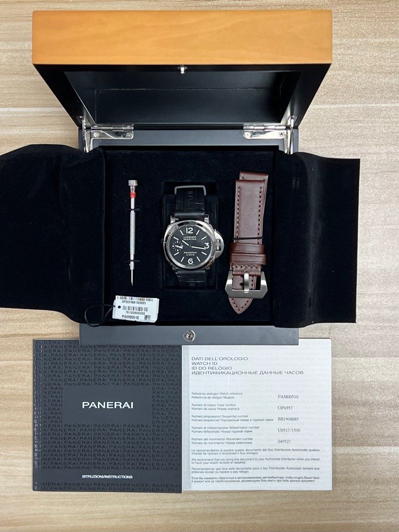 44mm PAM00510 Panerai Luminor 8 Days Manual Wind Stainless Steel Full Set Mint 2019