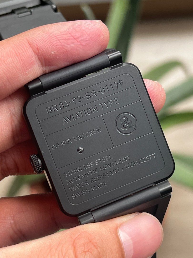 BR03-92 Radar Bell and Ross Black ceramic Pilot radar