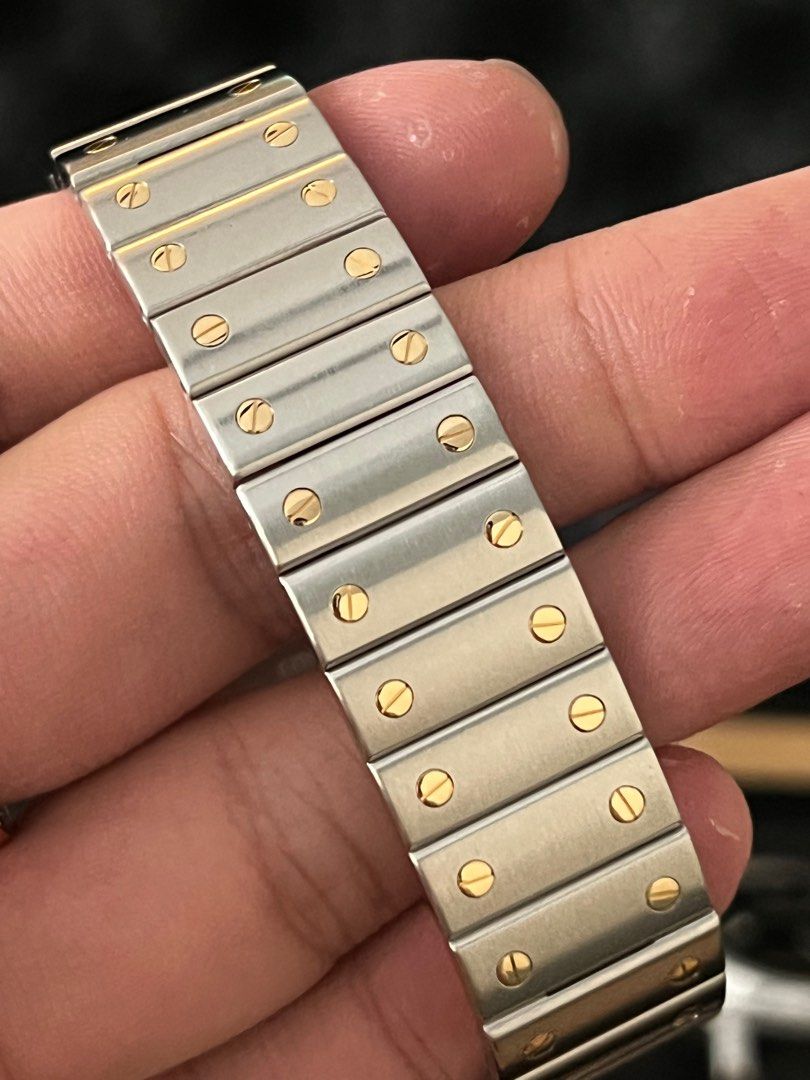 Cartier Santos Galbee XL 2823 Half Gold Two Tone