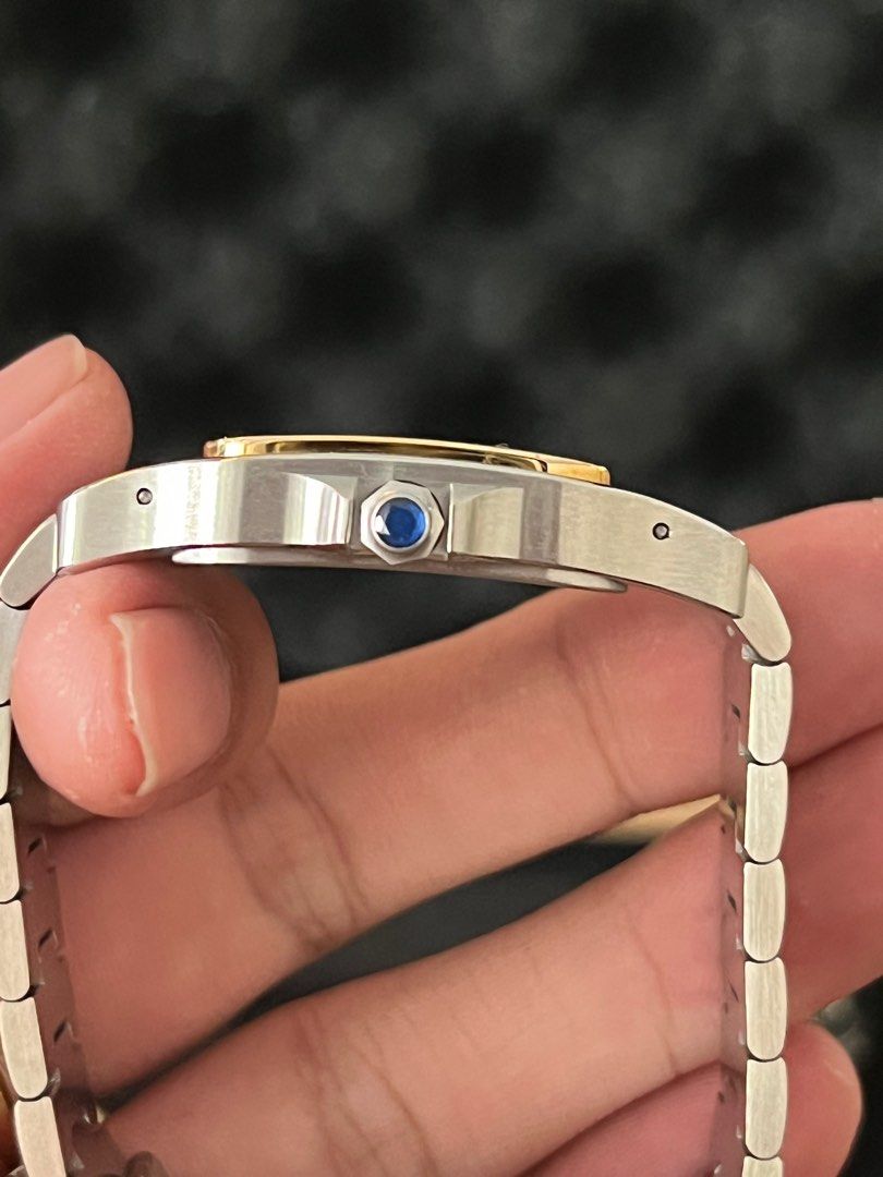 Cartier Santos Galbee XL 2823 Half Gold Two Tone