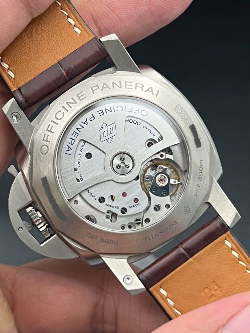 PAM00351 Panerai Luminor 1950 Titanium Tobacco dial automatic