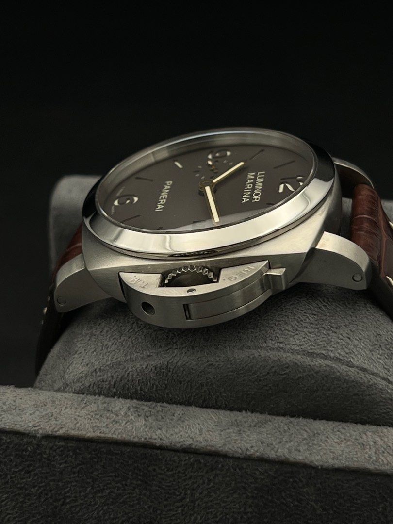 PAM00351 Panerai Luminor 1950 Titanium Tobacco dial automatic