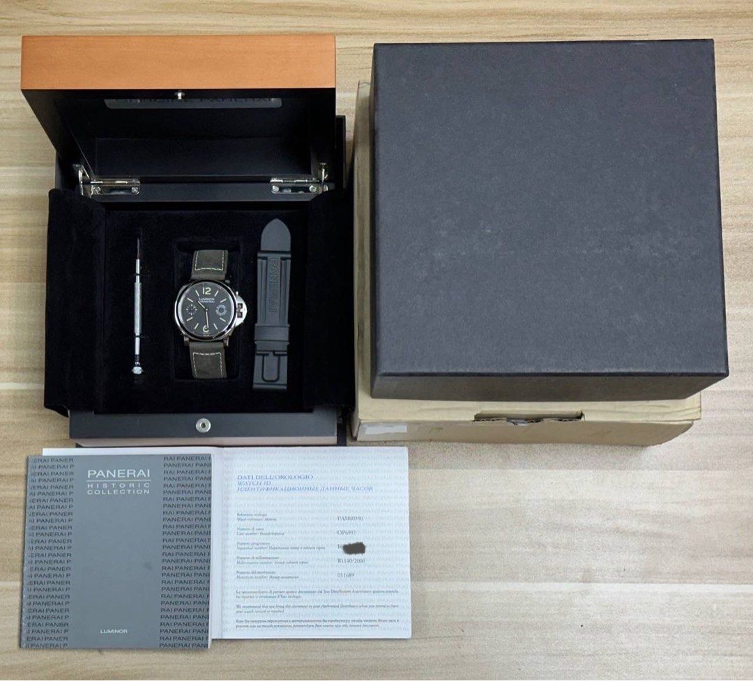 PAM00590 Panerai Luminor 8 Days Power Reserve 8 Giorni Brevettato Full Set Like New