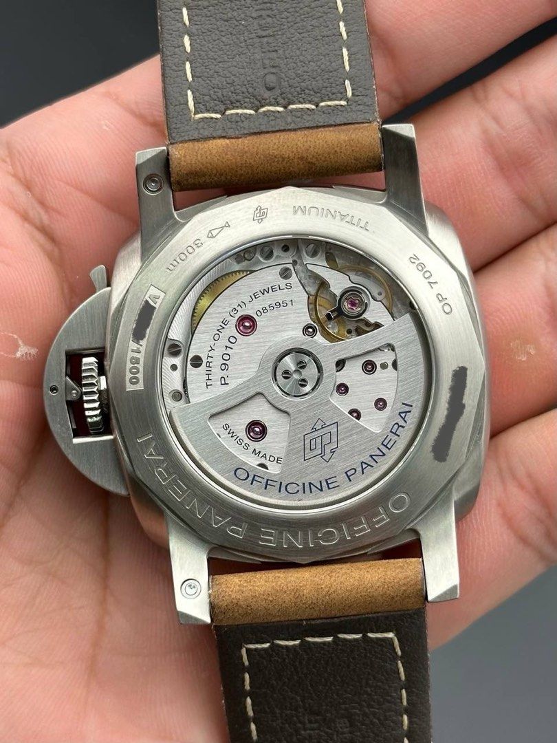 PAM01351 Panerai Luminor Titanium 1950 Automatic Tobacco Dial