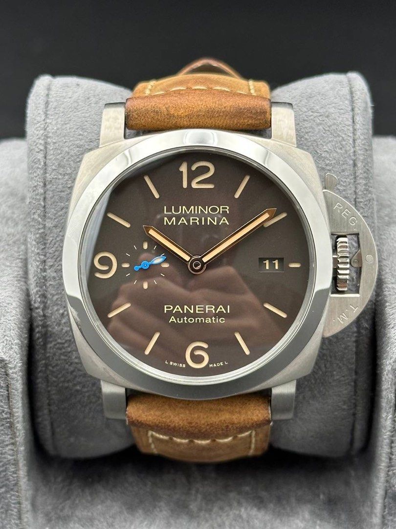 PAM01351 Panerai Luminor Titanium 1950 Automatic Tobacco Dial