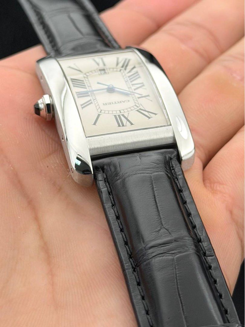 Cartier Tank Americaine Large ref. 1741 18k White Gold FULL SET MINT CONDITION W2603256
