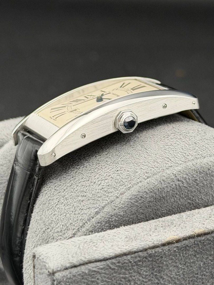 Cartier Tank Americaine Large ref. 1741 18k White Gold FULL SET MINT CONDITION W2603256