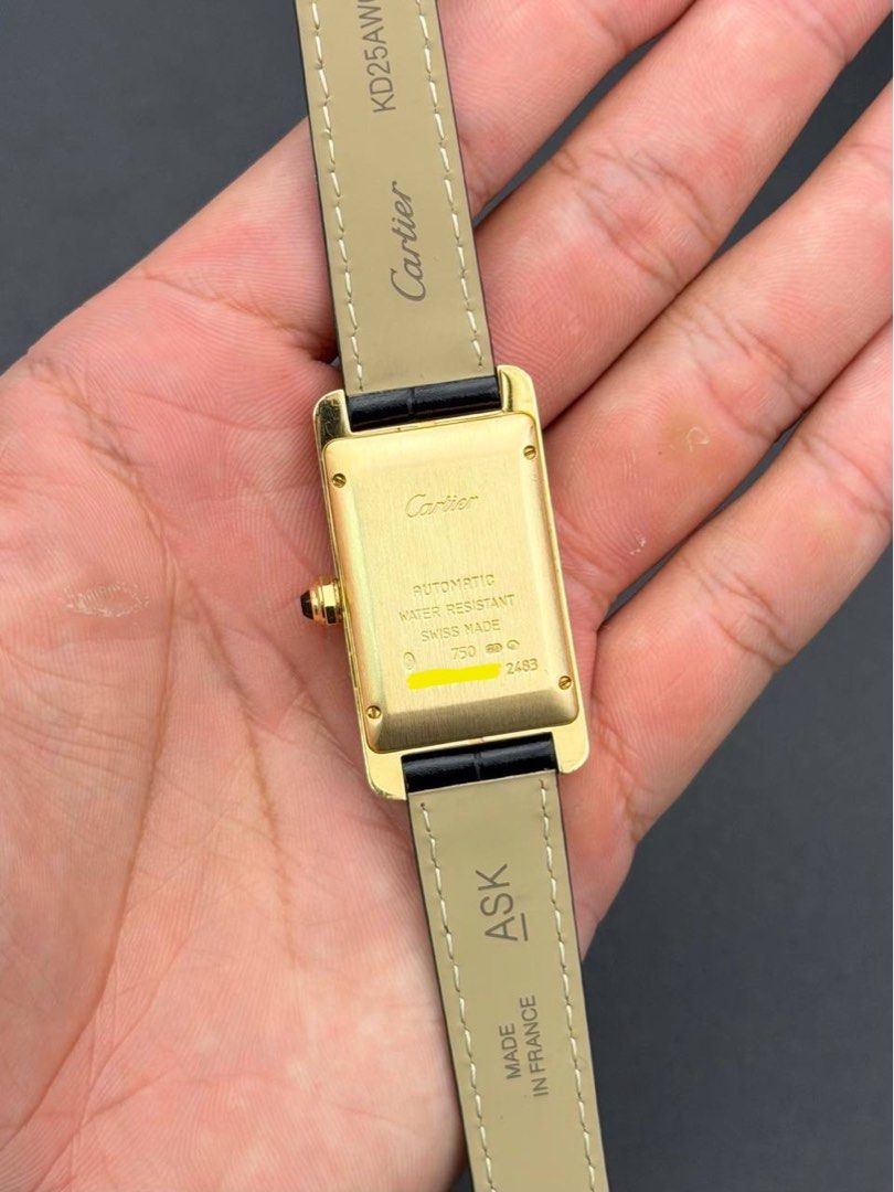 Cartier Tank Americaine Medium Automatic 18k Yellow Gold ref. 2483 FULL SET MINT CONDITION W2603556