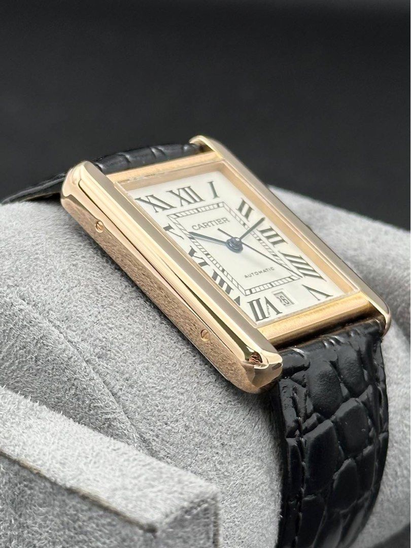 Cartier Tank Solo XL 18k Rose Gold Automatic Ref. W5200026 FULL SET Like New 3514