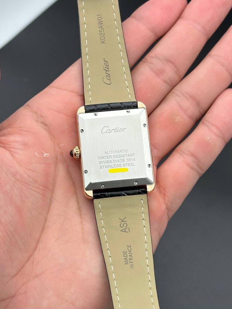 Cartier Tank Solo XL 18k Rose Gold Automatic Ref. W5200026 FULL SET Like New 3514