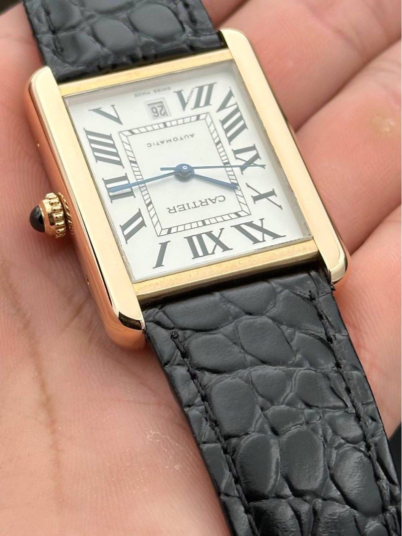 Cartier Tank Solo XL 18k Rose Gold Automatic Ref. W5200026 FULL SET Like New 3514