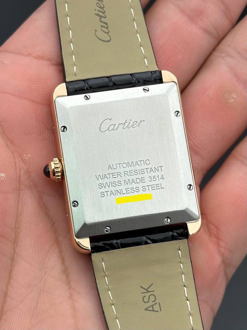 Cartier Tank Solo XL 18k Rose Gold Automatic Ref. W5200026 FULL SET Like New 3514