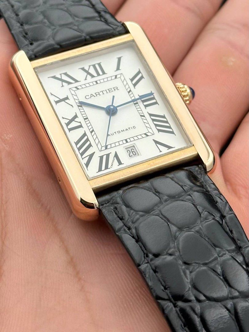 Cartier Tank Solo XL 18k Rose Gold Automatic Ref. W5200026 FULL SET Like New 3514