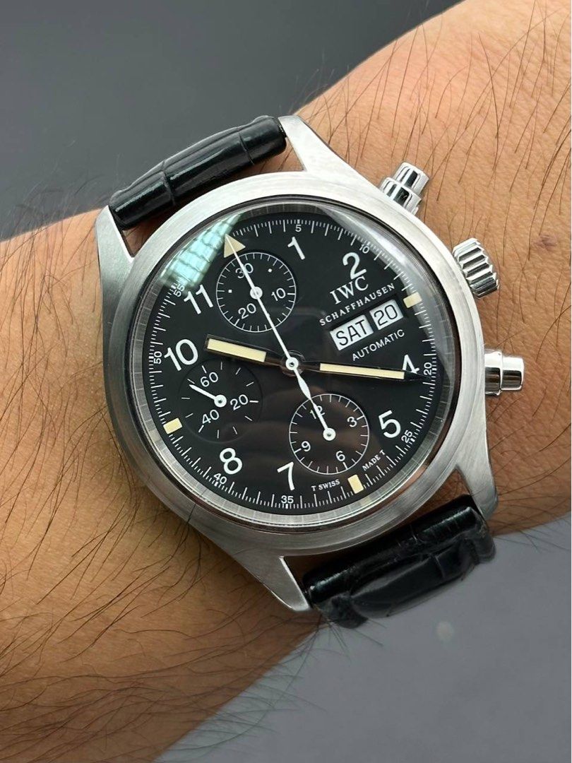 IWC Pilot Flieger Chronograph 3706 Excellent Condition Chrono IW3706 SERVICED / OVERHAULED