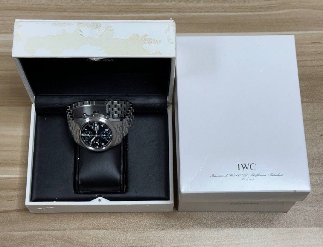 IWC Pilot Flieger Chronograph 3706 Excellent Condition Chrono Bracelet IW3706