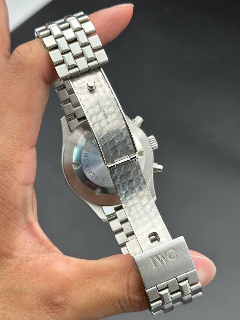 IWC Pilot Flieger Chronograph 3706 Excellent Condition Chrono Bracelet IW3706