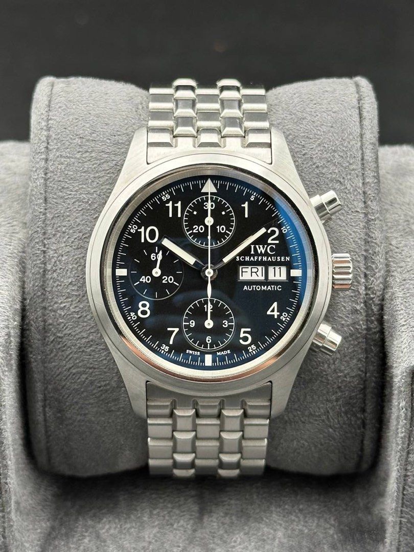 IWC Pilot Flieger Chronograph 3706 Excellent Condition Chrono Bracelet IW3706