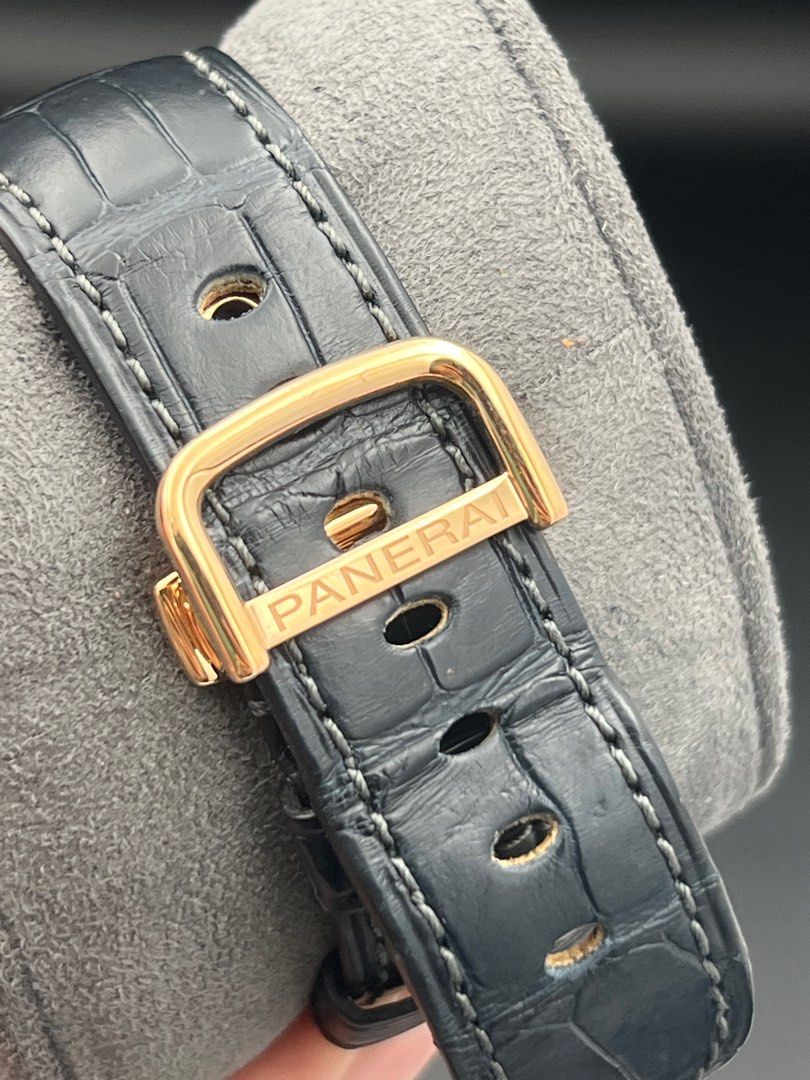 45mm PAM00538 Radiomir Rose Gold 8 Days GMT Oro Rosso Manual Wind Full Set