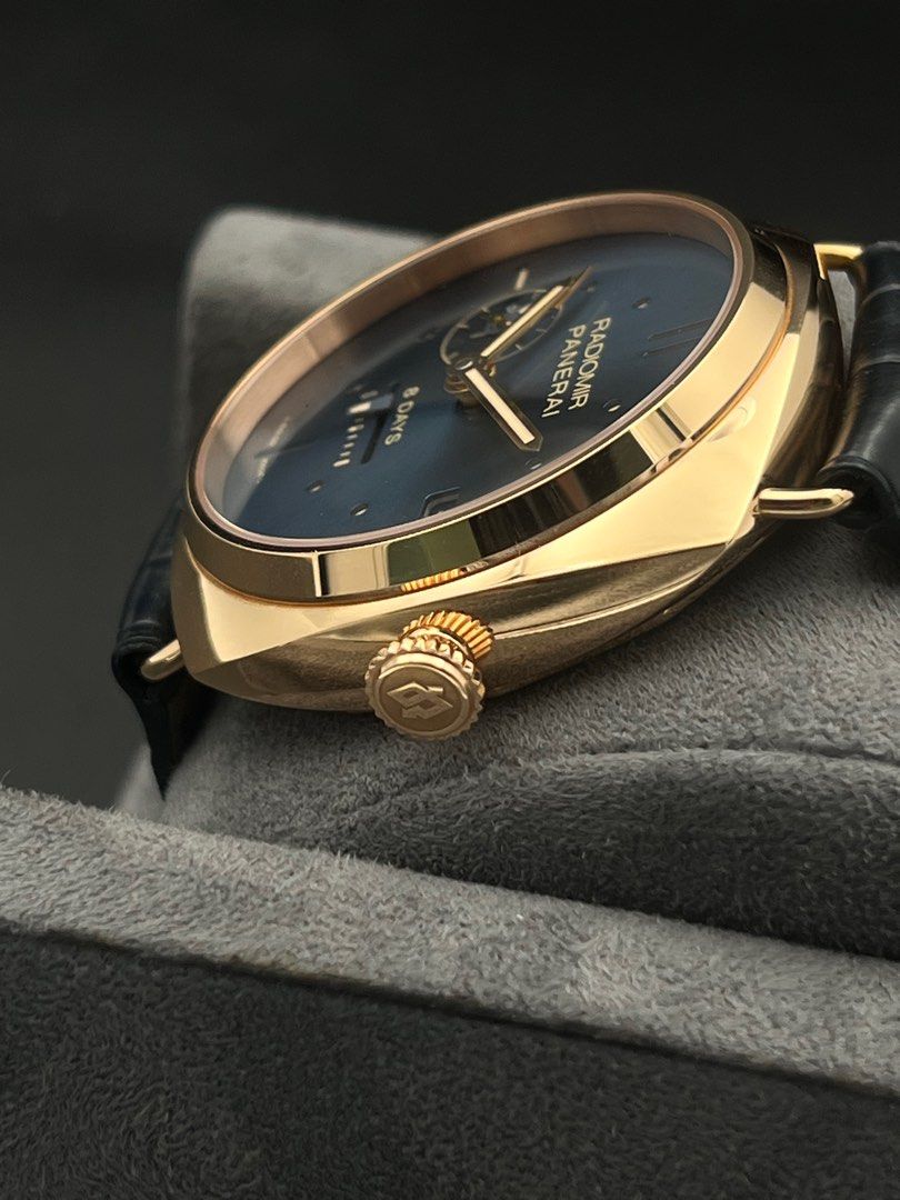 45mm PAM00538 Radiomir Rose Gold 8 Days GMT Oro Rosso Manual Wind Full Set