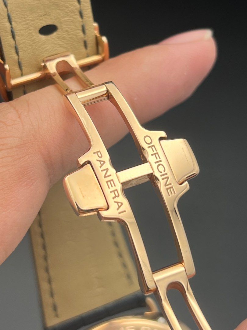 45mm PAM00538 Radiomir Rose Gold 8 Days GMT Oro Rosso Manual Wind Full Set