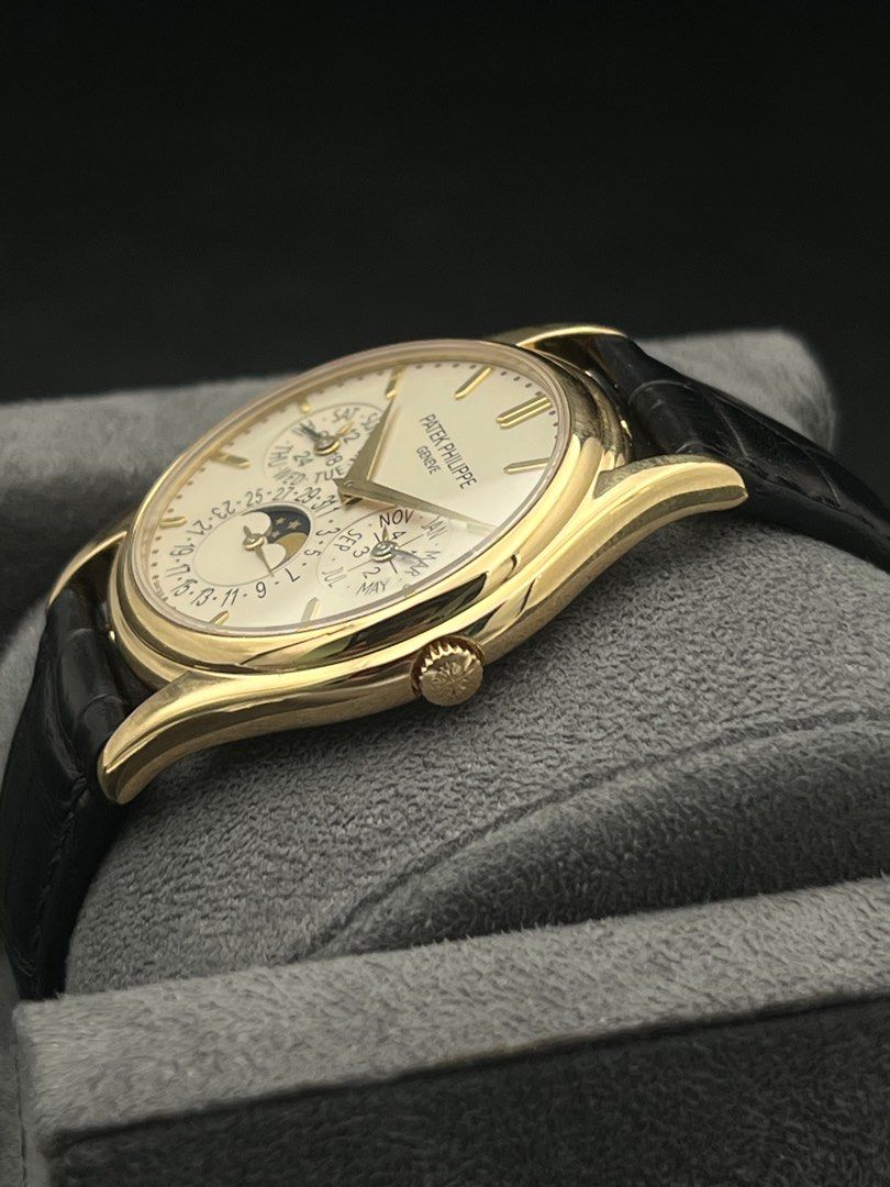 5140j Patek Philippe Grand Complication Perpetual Calendar Yellow Gold silver cream dial Like New