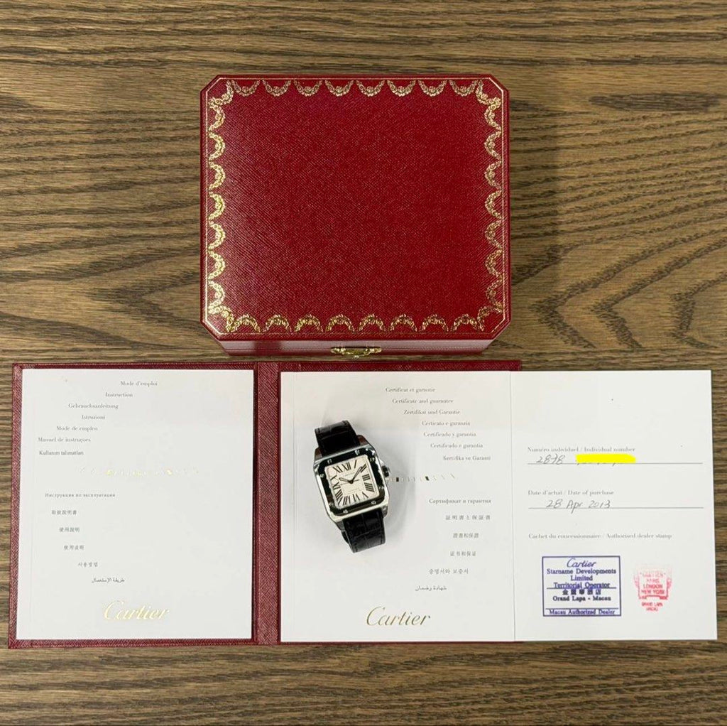 Cartier Santos 100 Medium 2878 W20106X8 (2013)