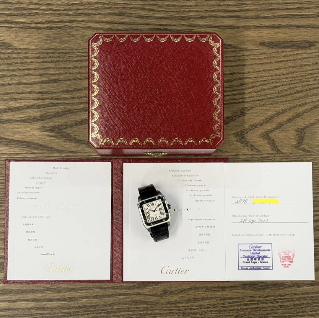 Cartier Santos 100 Medium 2878 W20106X8 (2013)