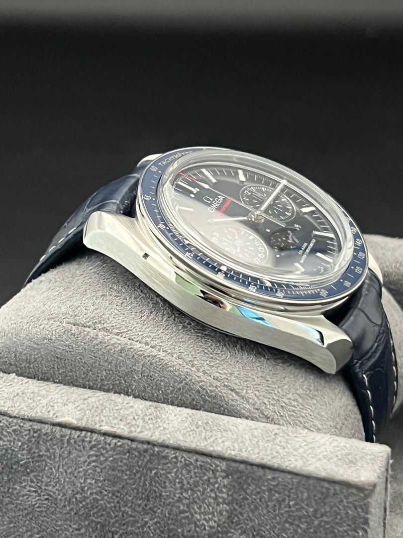 Omega Speedmaster Moonphase Blue 304.33.52.03.001 2017