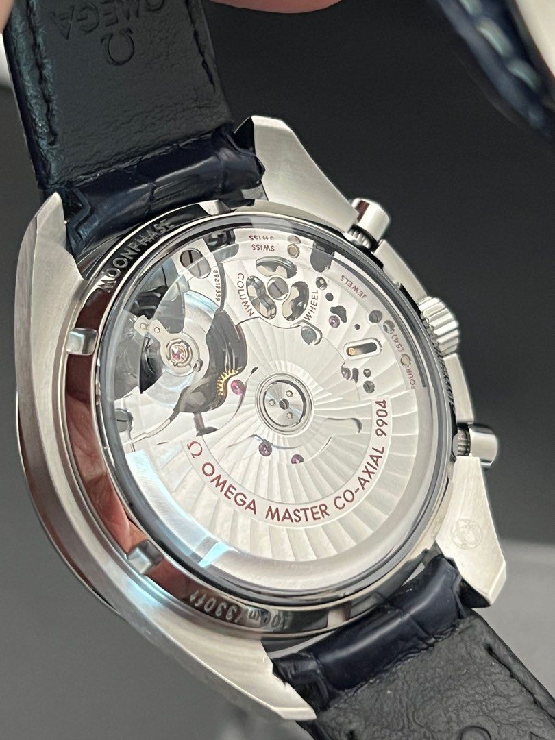 Omega Speedmaster Moonphase Blue 304.33.52.03.001 2017