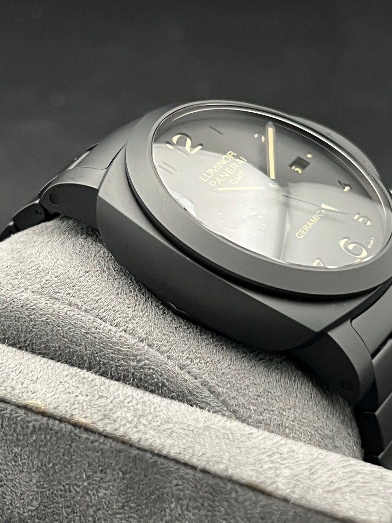 PAM00438 44mm Luminor Full Black Ceramic Bracelet 1950 Tuttonero GMT Automatic