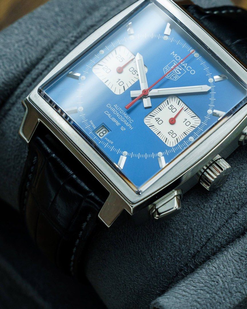 TAG Heuer Monaco Calibre 12 Steve McQueen Blue CAW2111.FC6183 (2018)