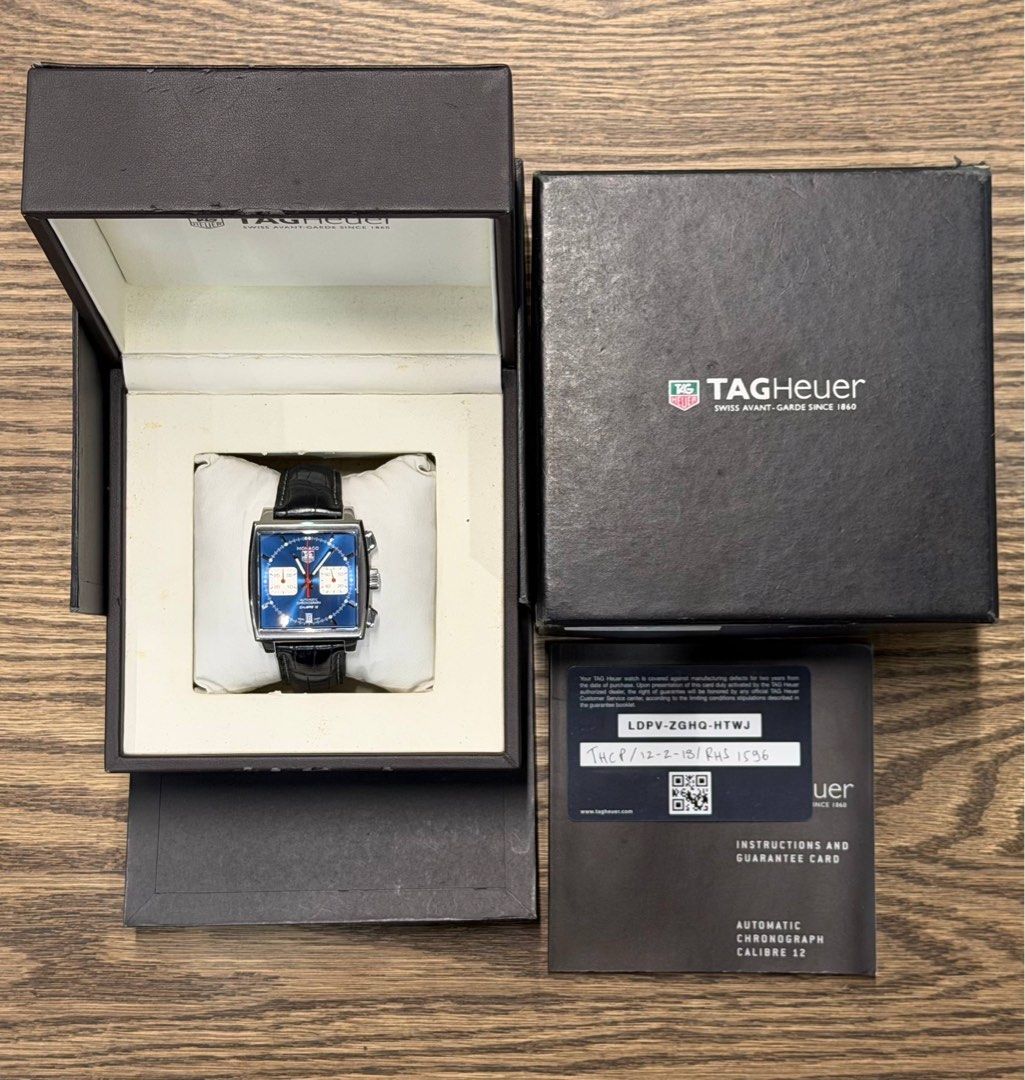 TAG Heuer Monaco Calibre 12 Steve McQueen Blue CAW2111.FC6183 (2018)