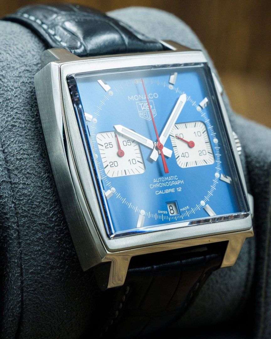 TAG Heuer Monaco Calibre 12 Steve McQueen Blue CAW2111.FC6183 (2018)