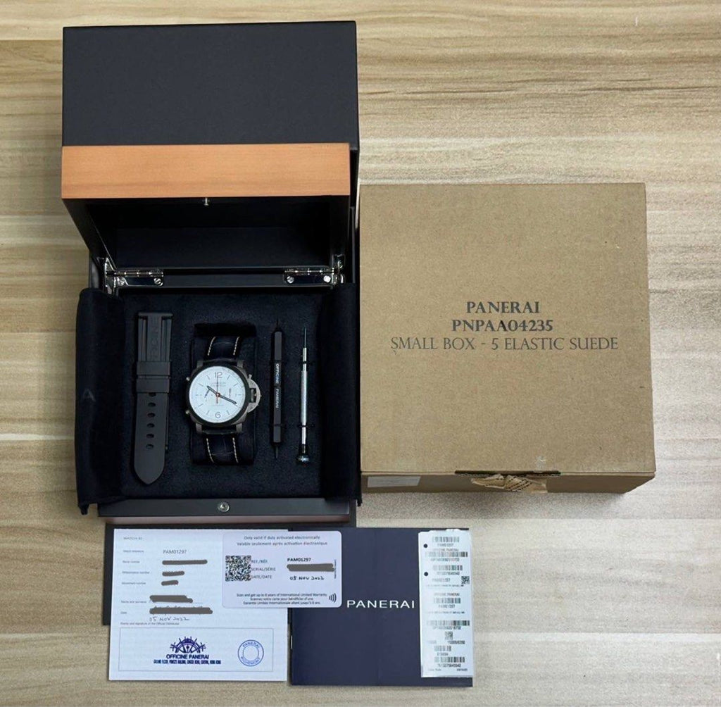 Panerai PAM01297 Luminor 1950 Chrono Flyback Zebra 44mm Limited Edition 2022 FULL SET Unworn Pam 1297